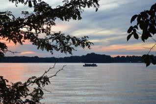 Jayla McMurray (lake with pontoon)